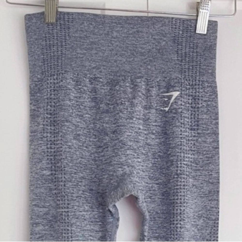 S Gymshark Legging Vital Seamless Heather Blue Gray Marl Women’s Size Small